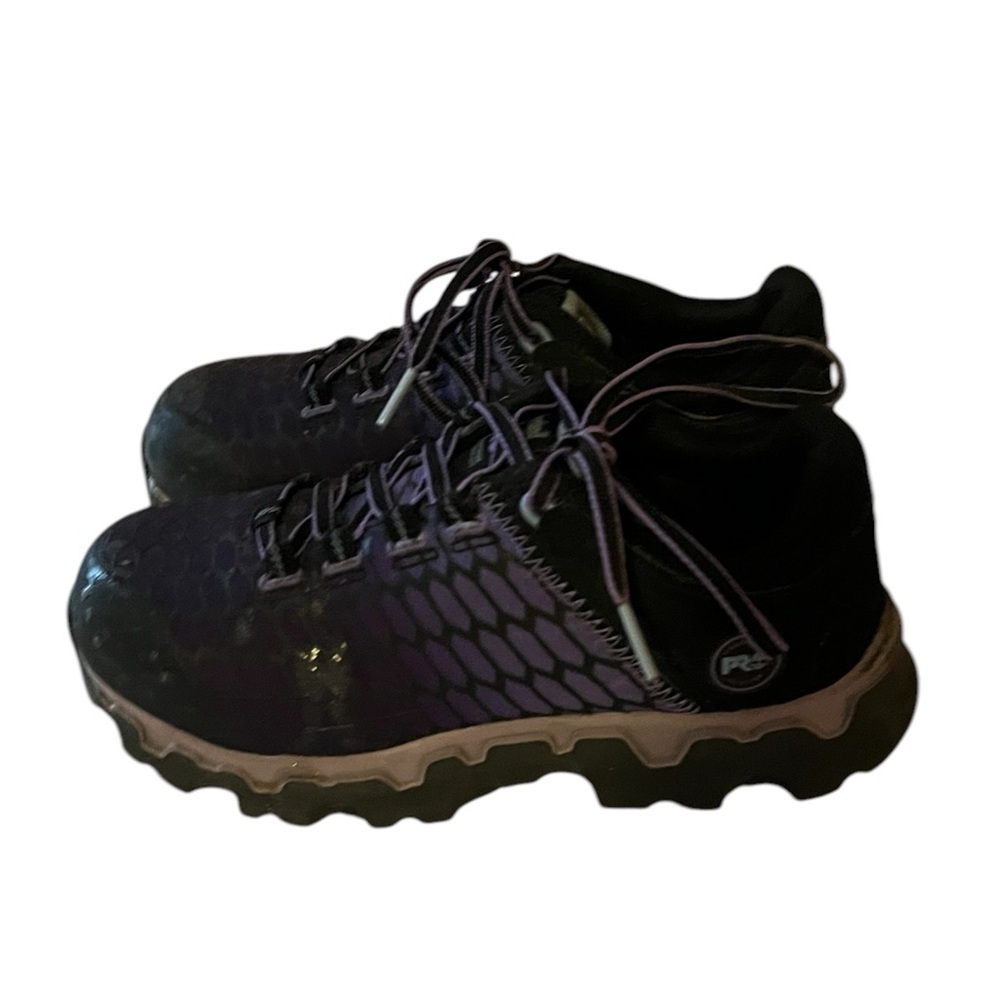 Timberland Pro Purple Safety Shoes Sz 6M